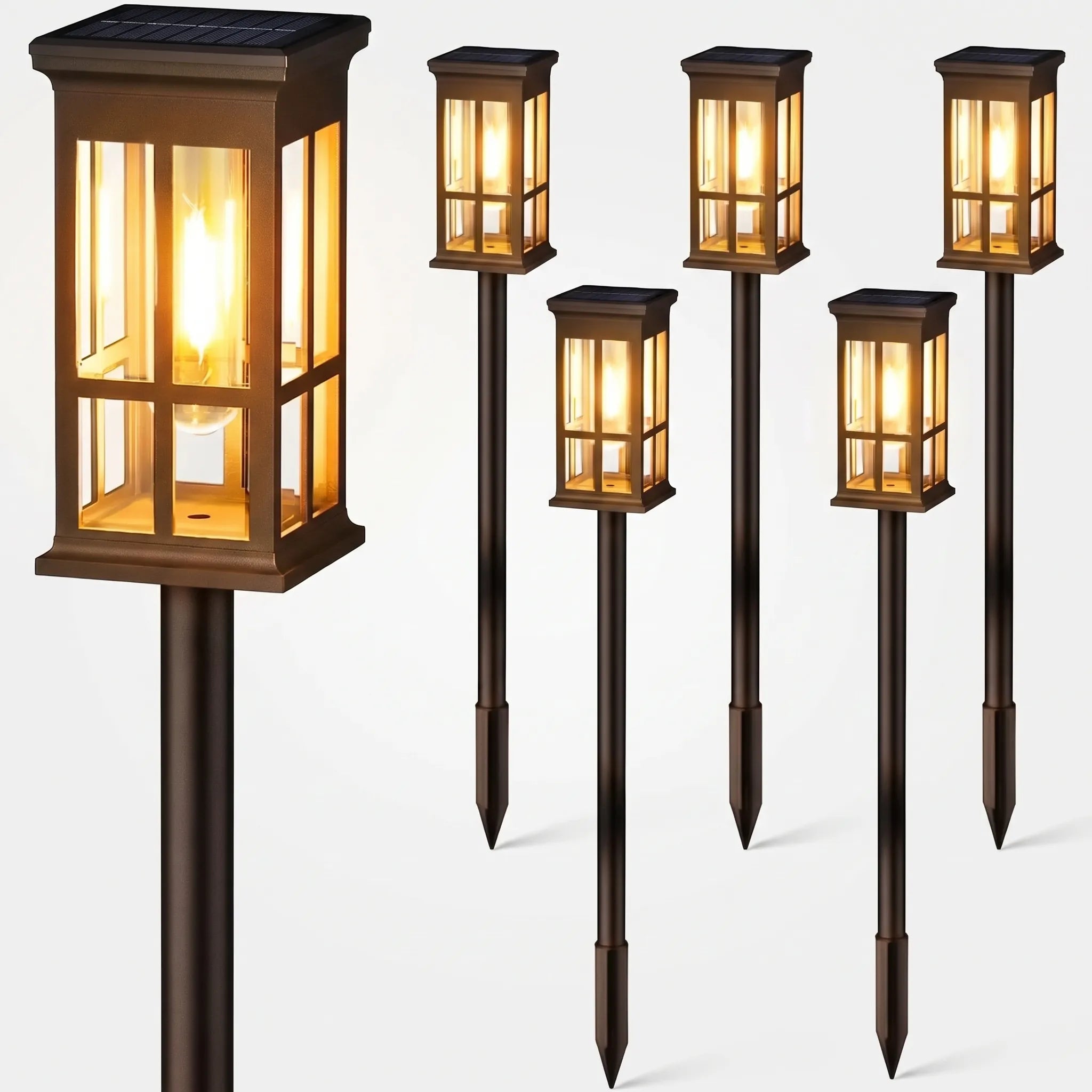 Nordspur | Nocensa Rectangular Dusk To Dawn Solar Path Lights