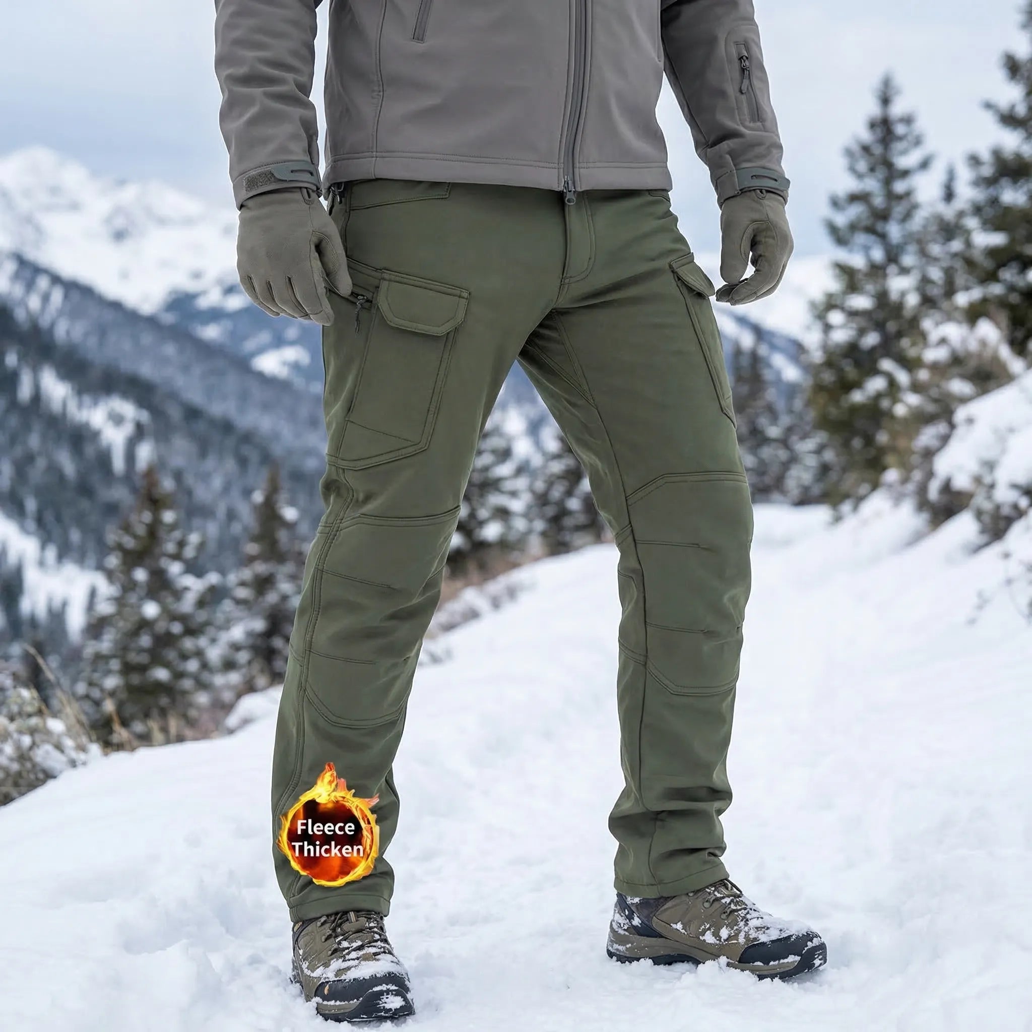Nordspur | Nordvik Fleece-Lined Softshell Winter Trousers