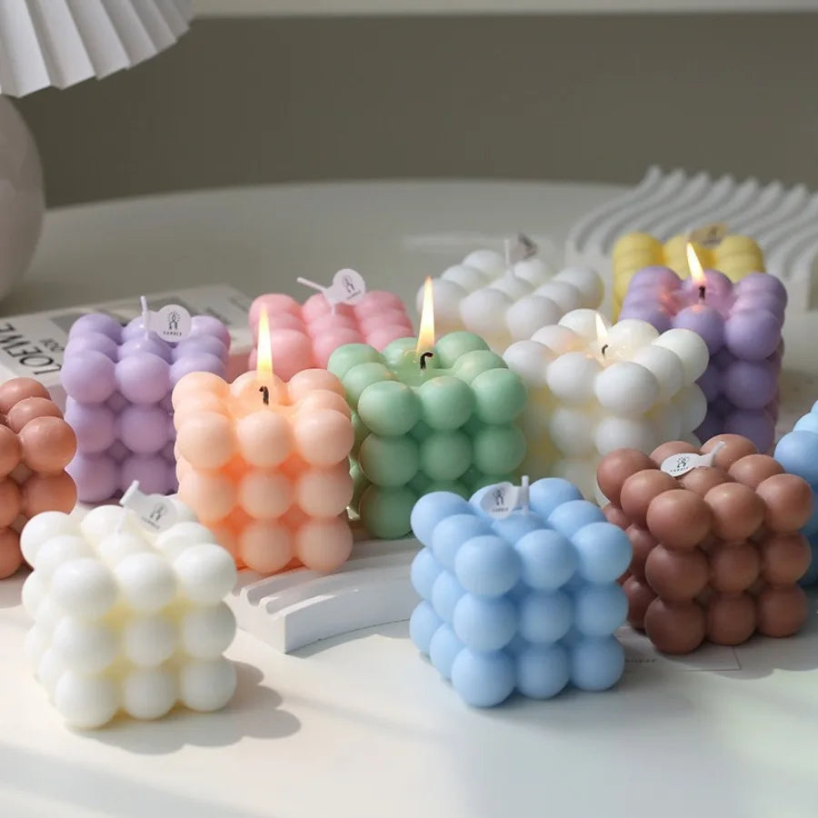 Nordspur | Orbilux Geometric Bubble Shaped Decorative Block Candle