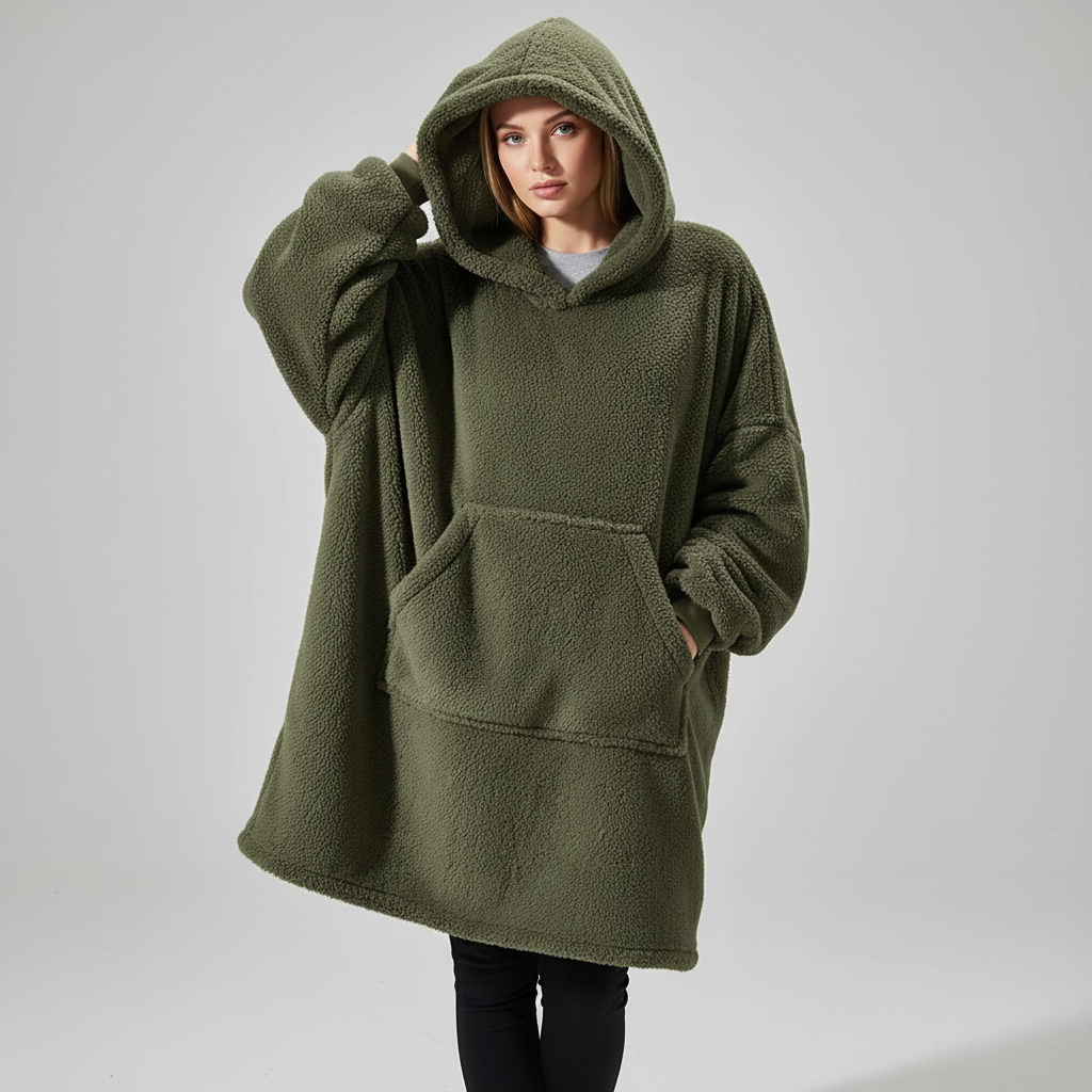Nordspur | Oversized Fleece Pullover Hoodie