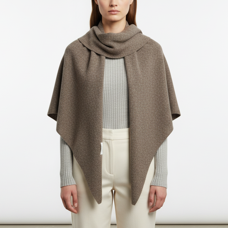 Nordspur | Oversized Knitted Wool Shawl