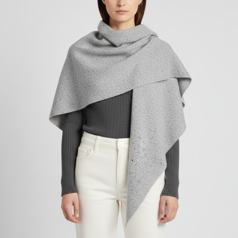Nordspur | Oversized Knitted Wool Shawl