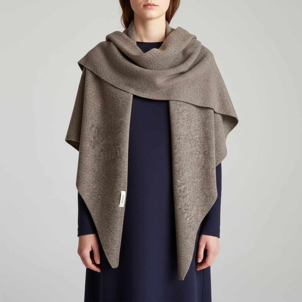 Nordspur | Oversized Knitted Wool Shawl
