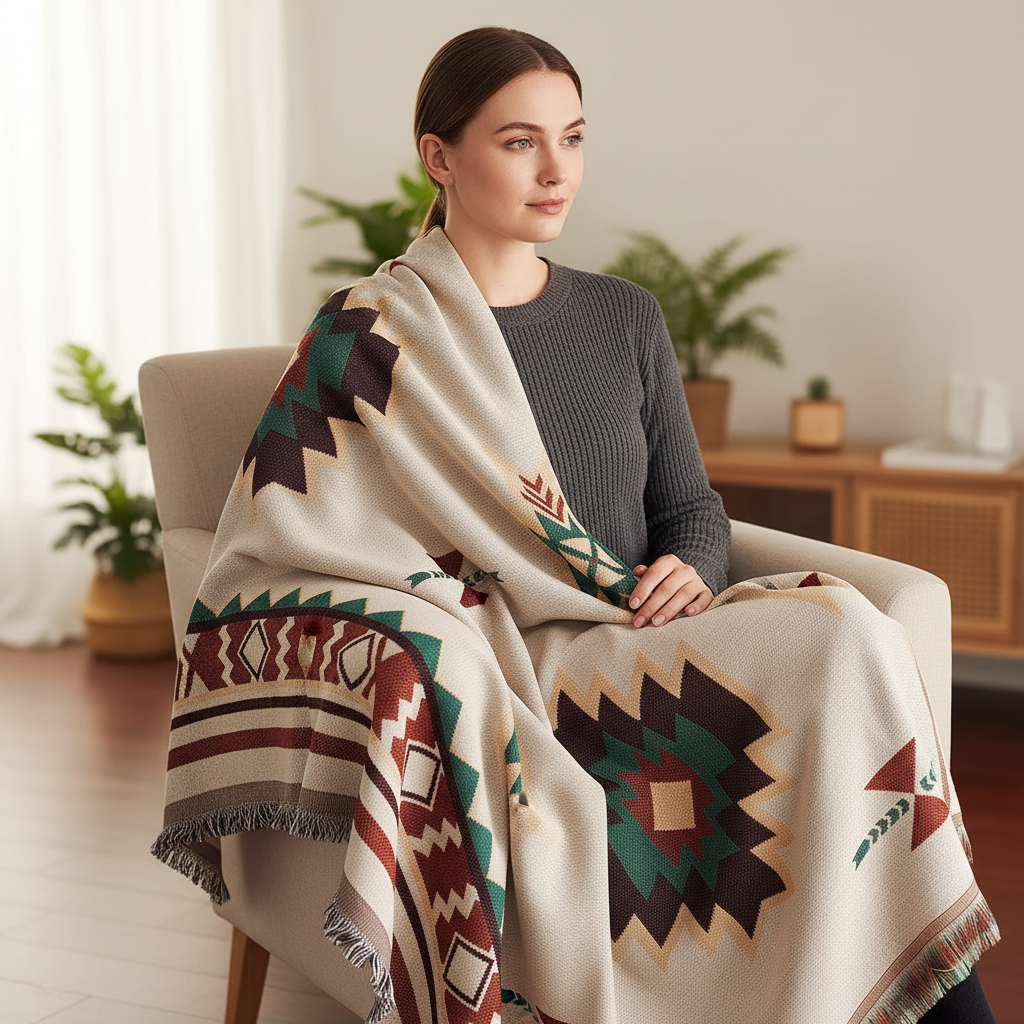 Nordspur | Oversized Woven Throw Blanket