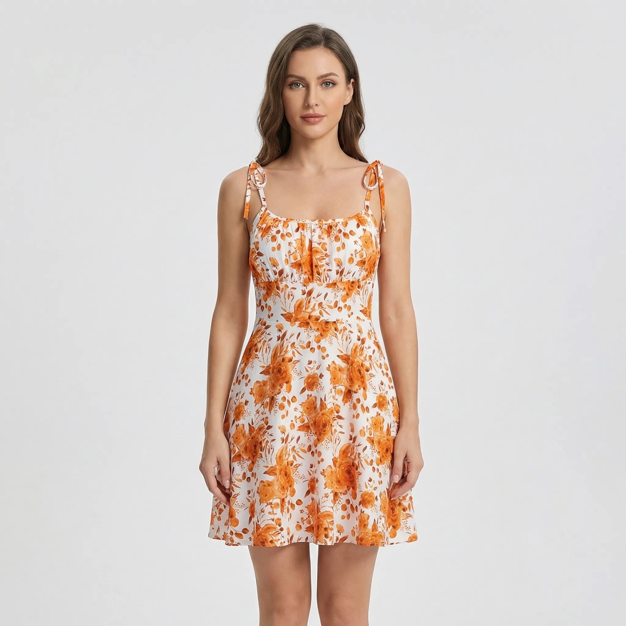 Nordspur | Parisia Floral Print Short Sundress With Tie Straps