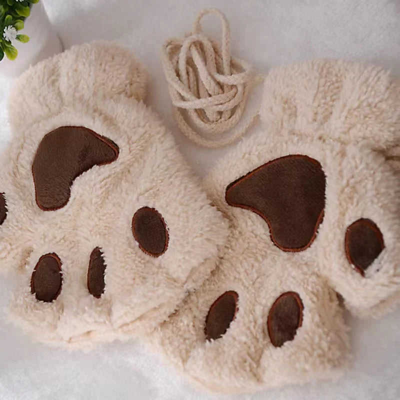 Nordspur | PawPals Fluffy Cat Paw Fingerless Gloves
