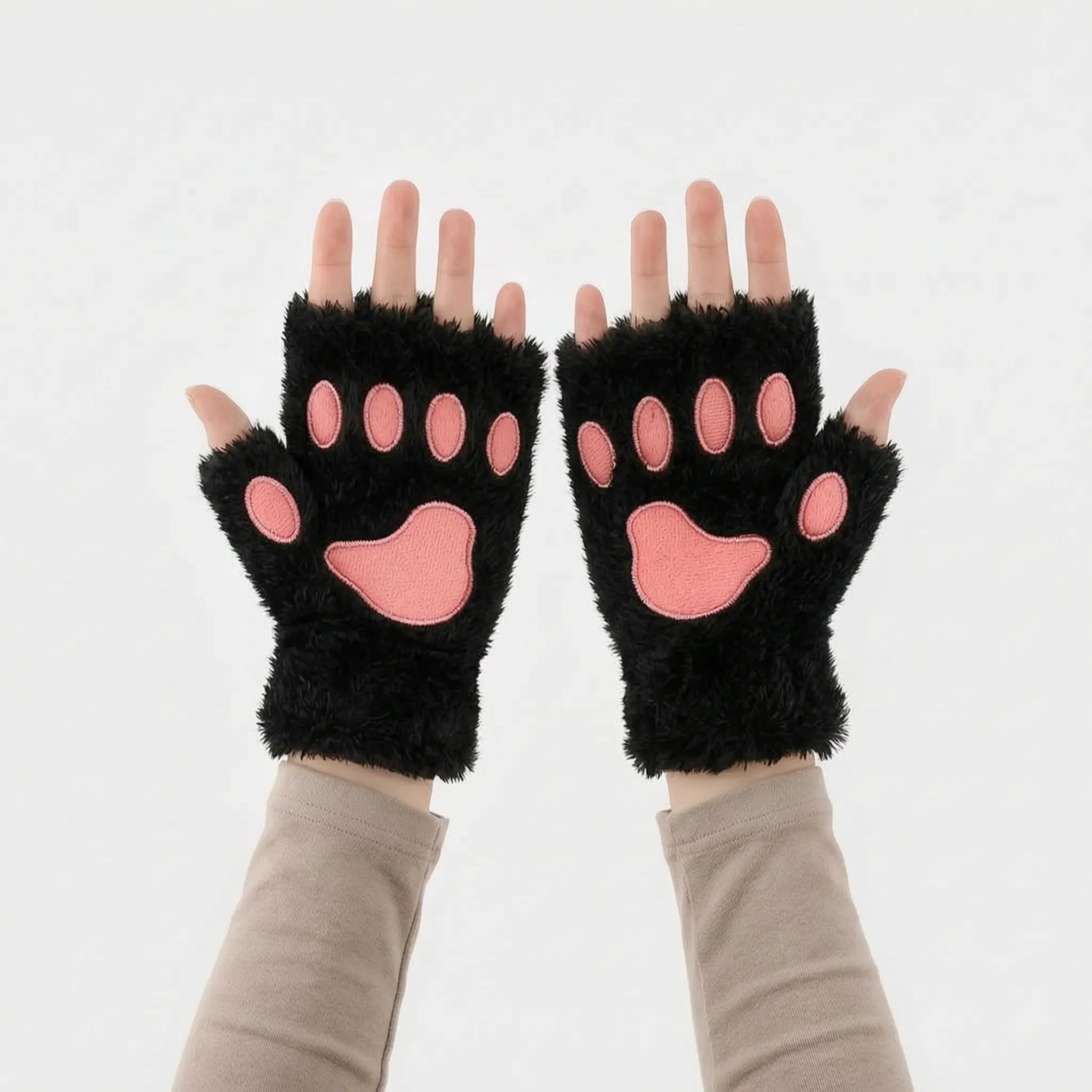 Nordspur | PawPals Fluffy Cat Paw Fingerless Gloves