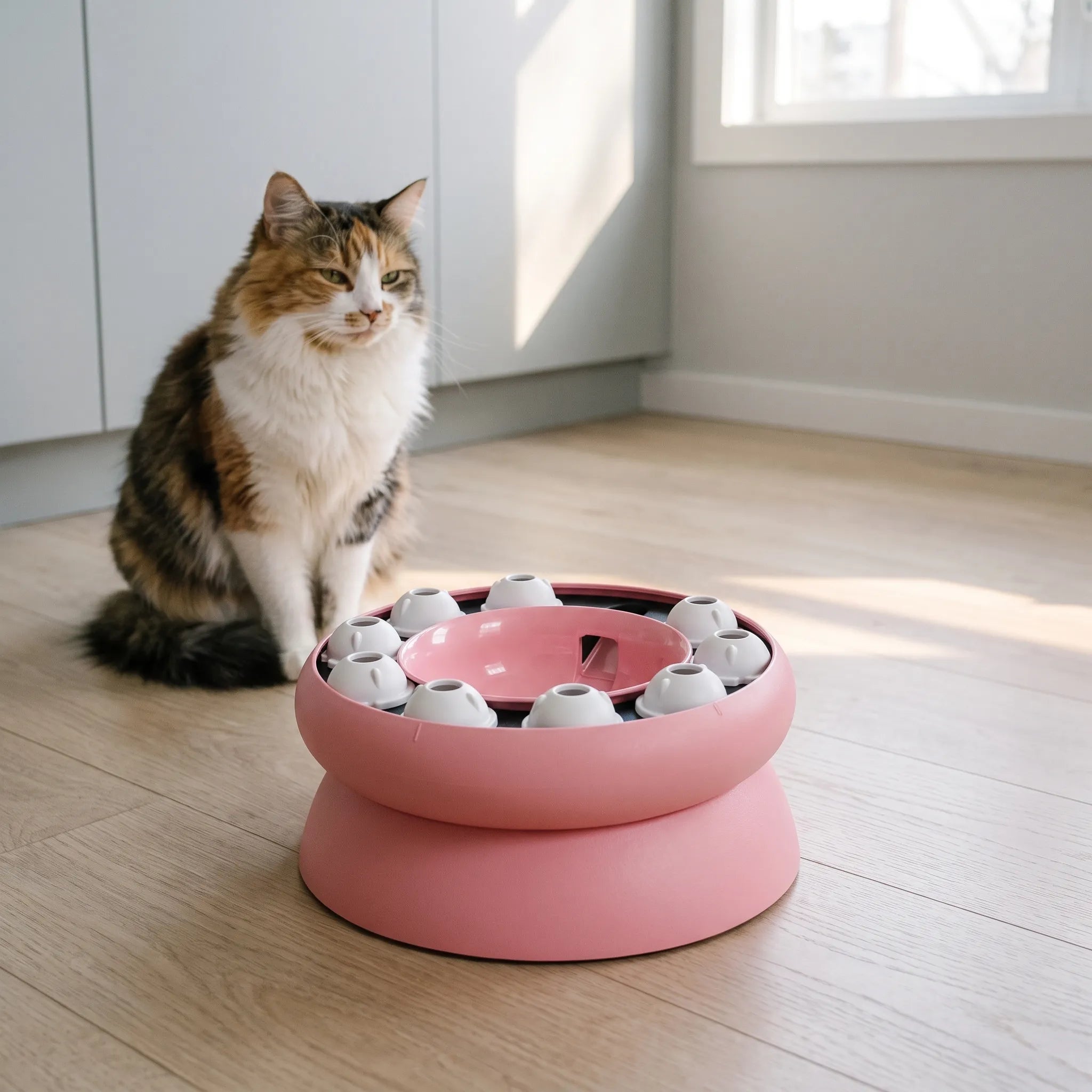 Nordspur | PawPuzzle Elevated Slow Cat Feeder Bowl
