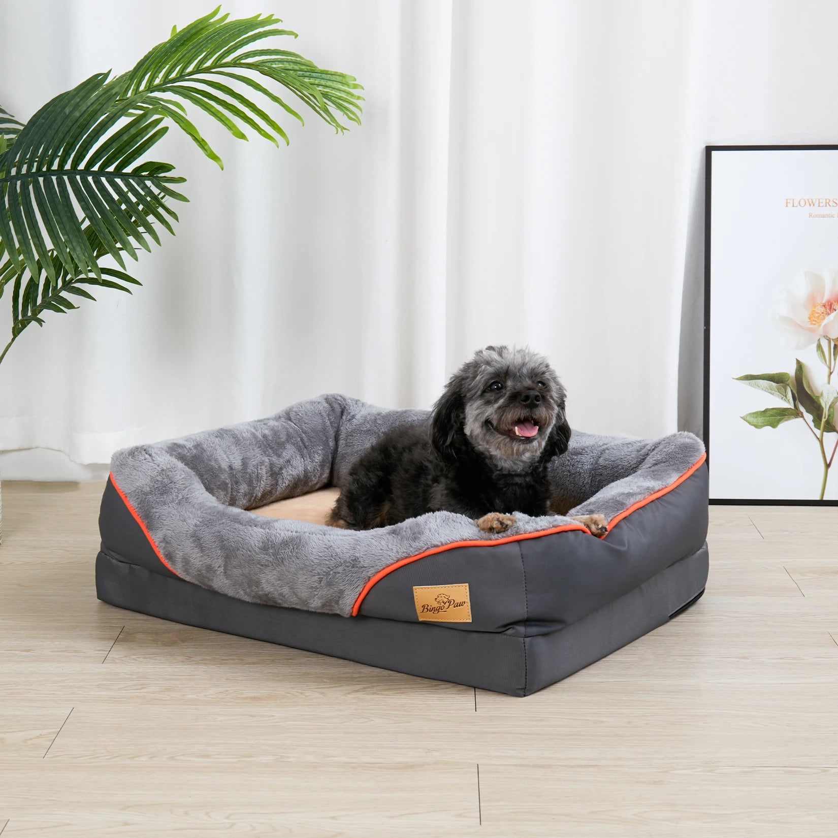 Nordspur | Pawmfort Orthopedic Foam Dog Bed With Bolster