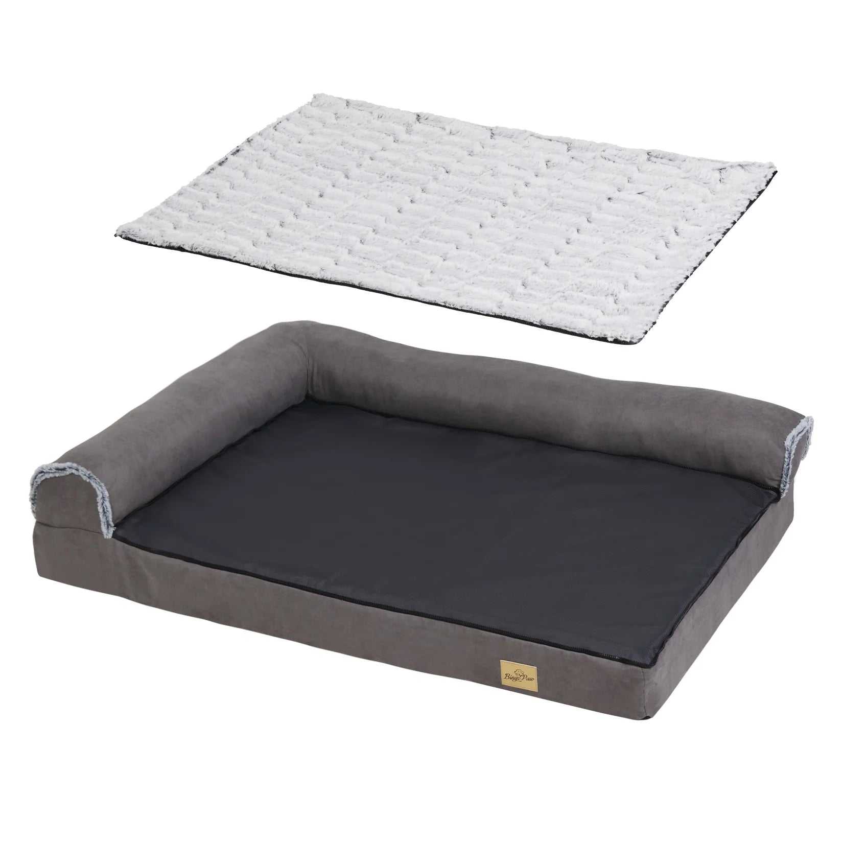 Nordspur | Pawridge L-Shaped Bolster Sofa Dog Bed
