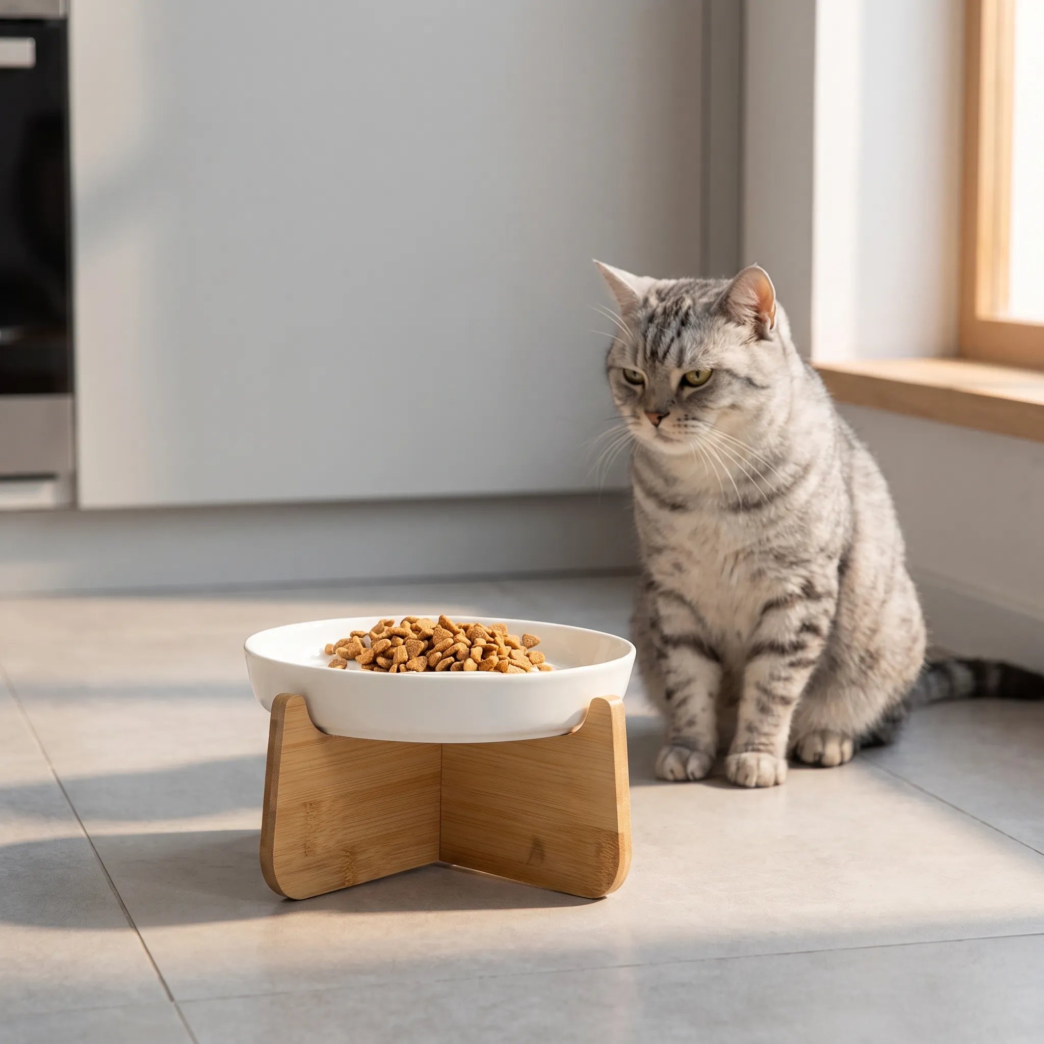 Nordspur | PawsDine Elevated Slow Feeder Cat Bowl