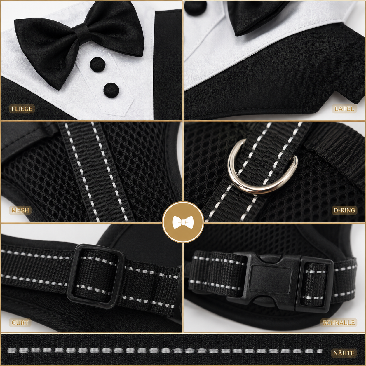 Nordspur | Pawxedo Adjustable Bow Tie Vest Harness