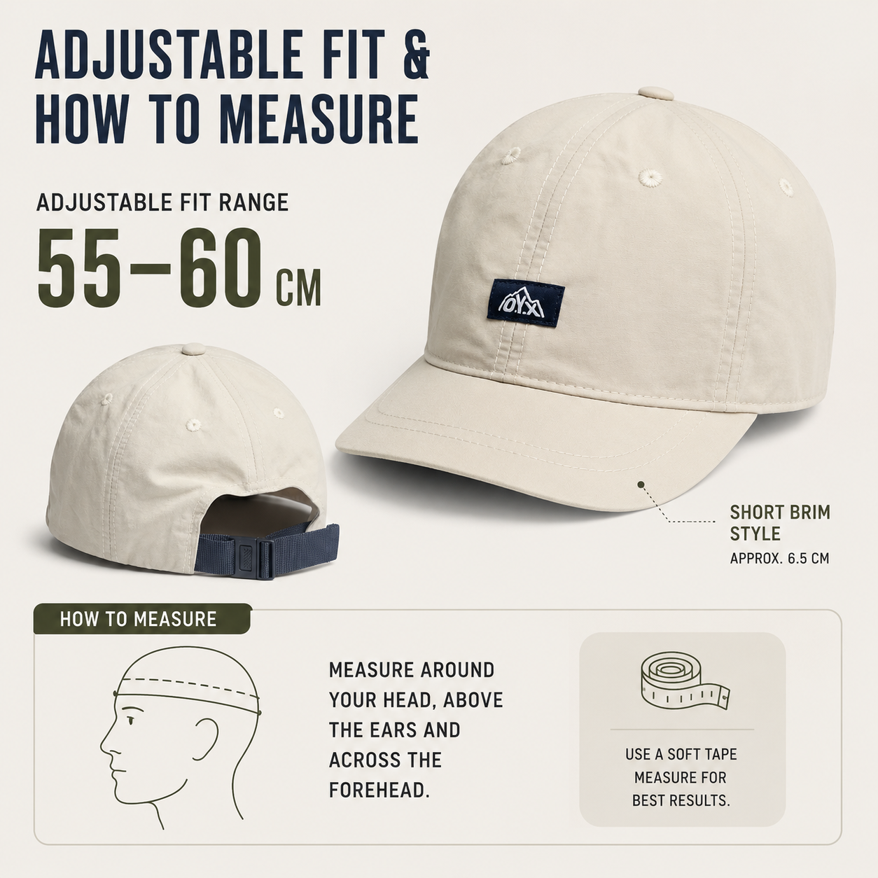 Nordspur | Peaksley Retro Short-Brim Baseball Cap
