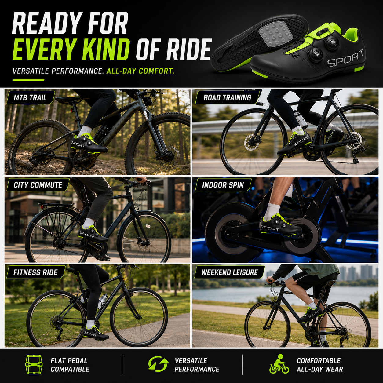 Nordspur | Pedalyx Flat Pedal Lock-Free Cycling Shoe