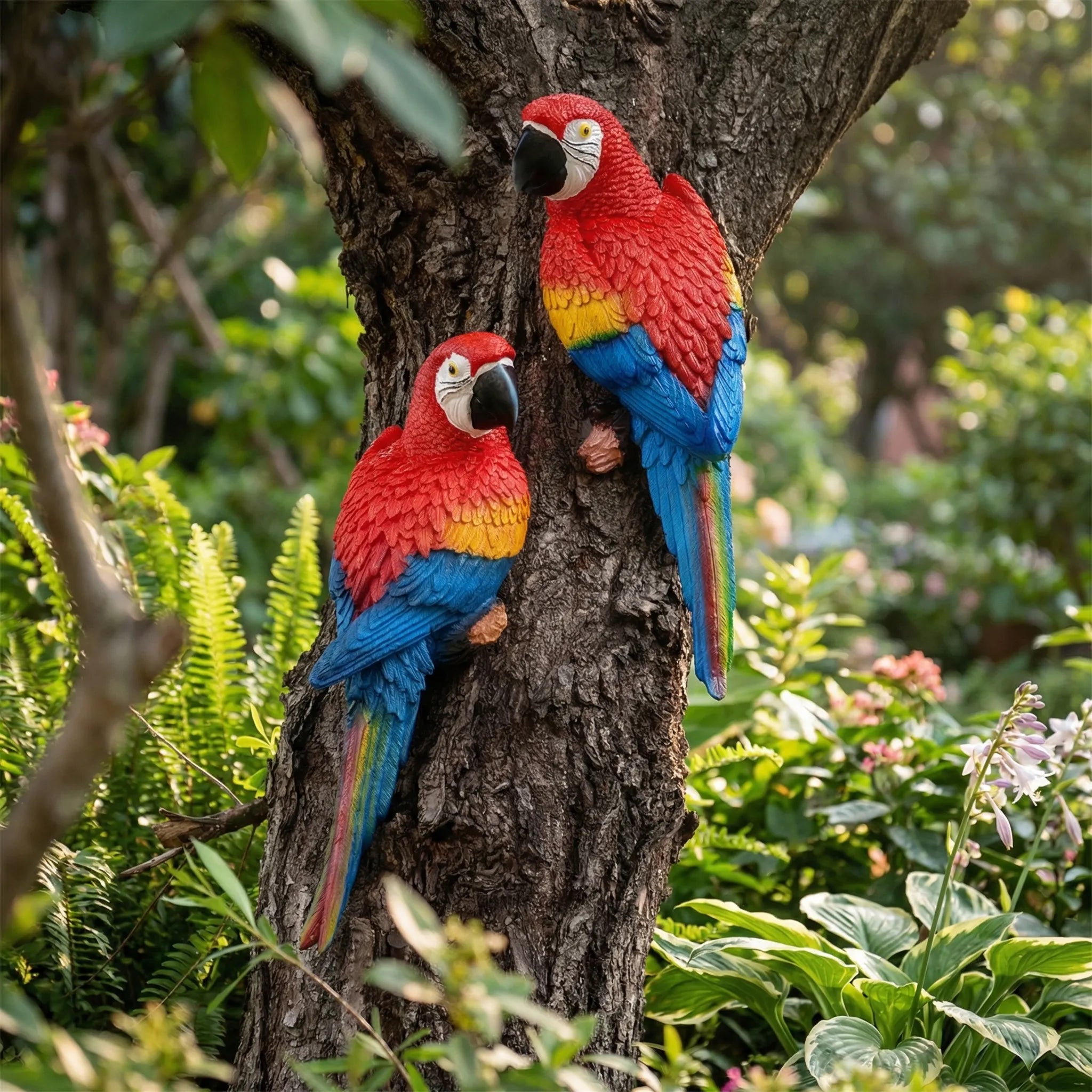 Nordspur | Perchlow Wall-Mounted Macaw Sculpture Pair