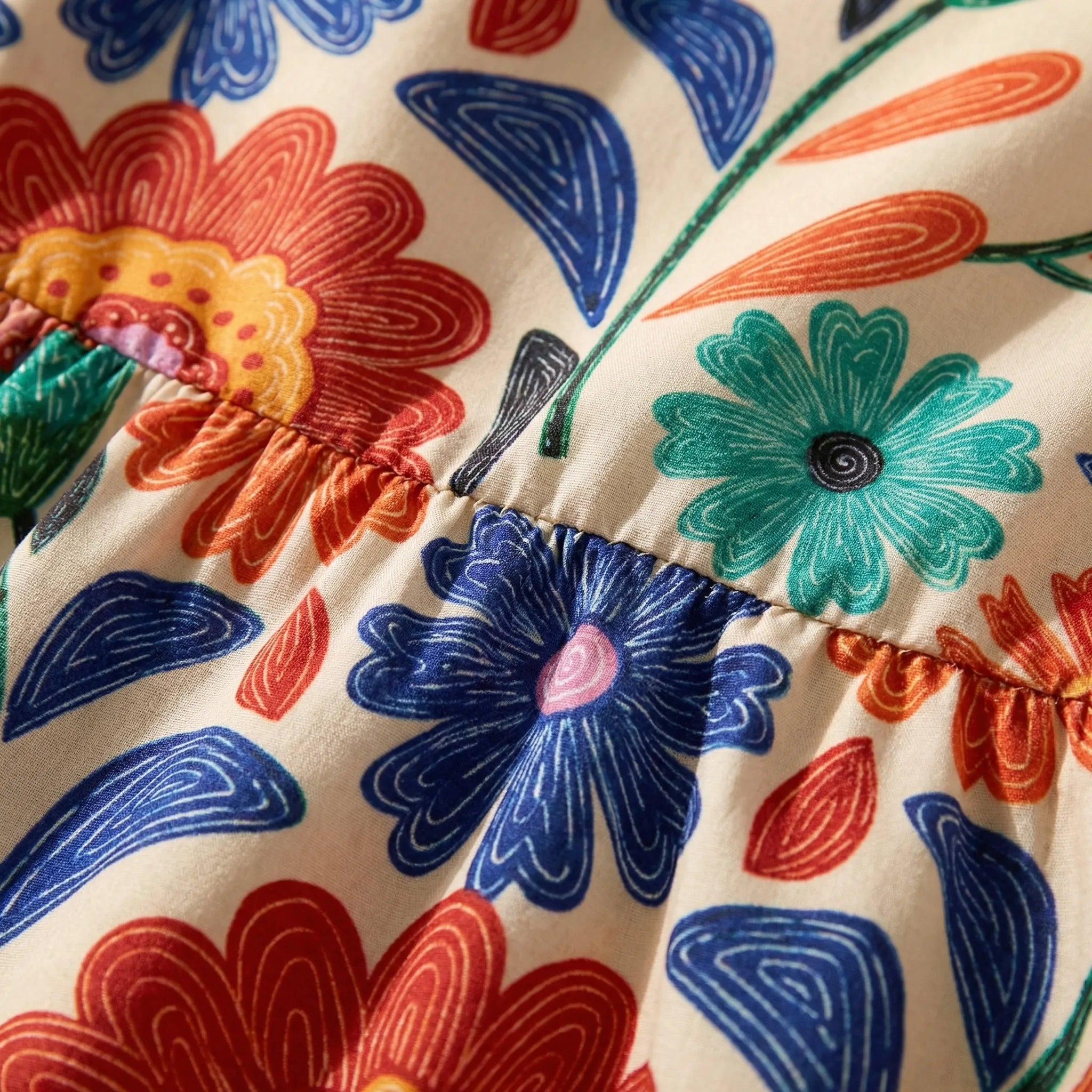 Nordspur | Petalia Floral Print Puff Sleeve Mini Dress