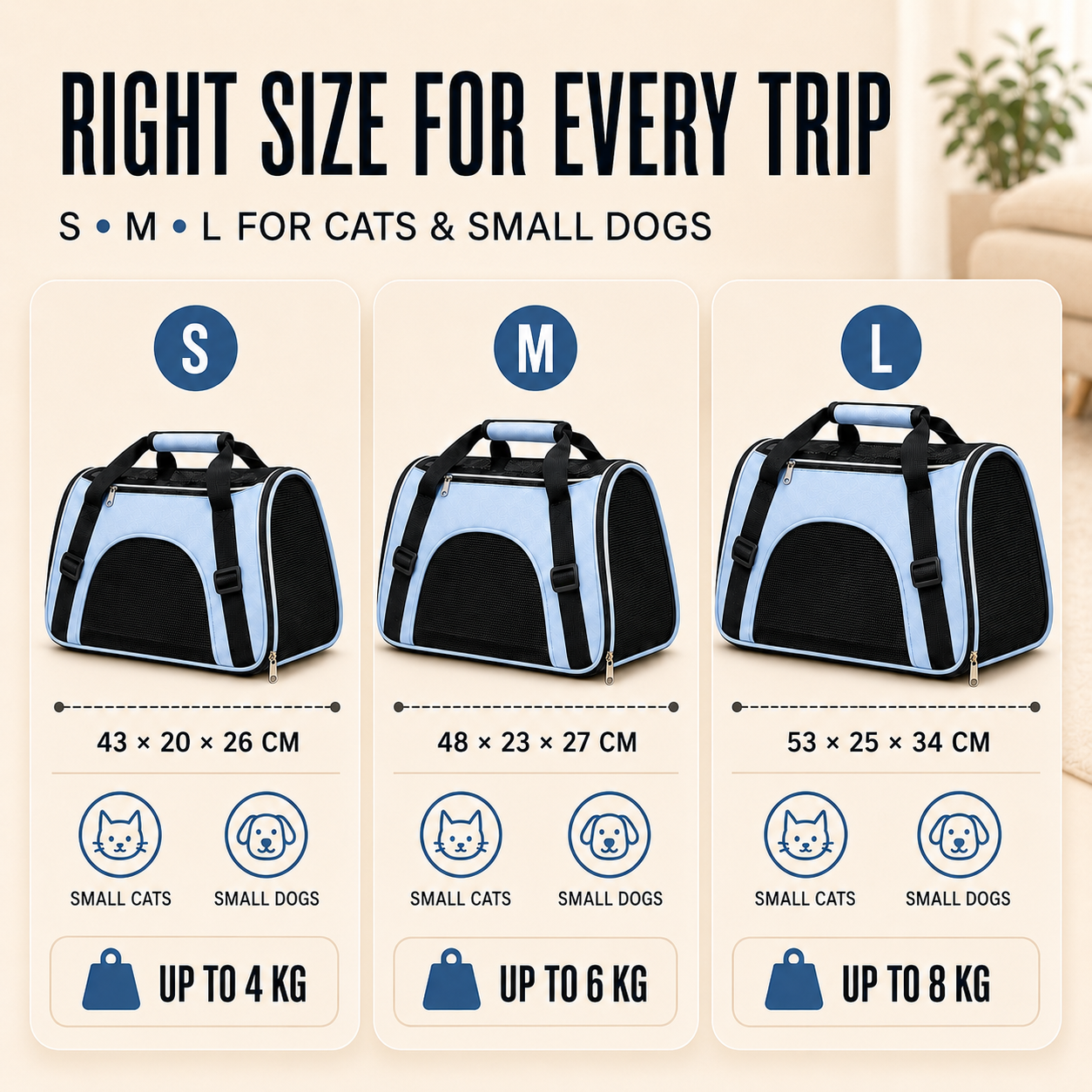 Nordspur | Petluxe Foldable Mesh Pet Carrier Bag