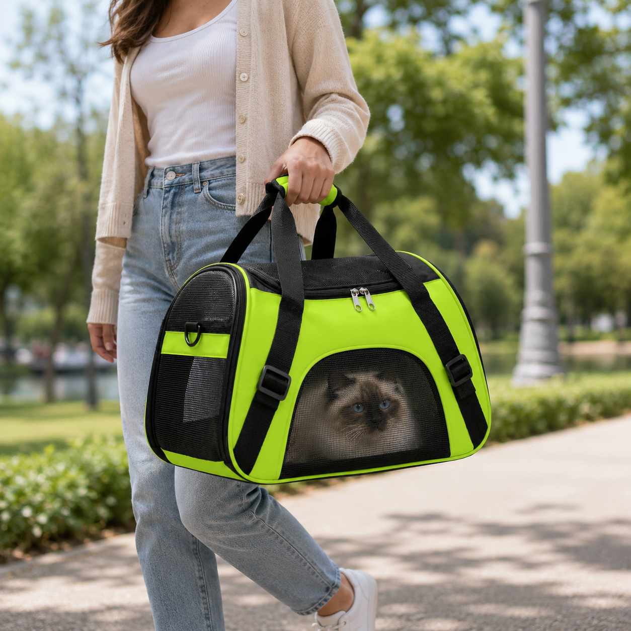 Nordspur | Petluxe Foldable Mesh Pet Carrier Bag