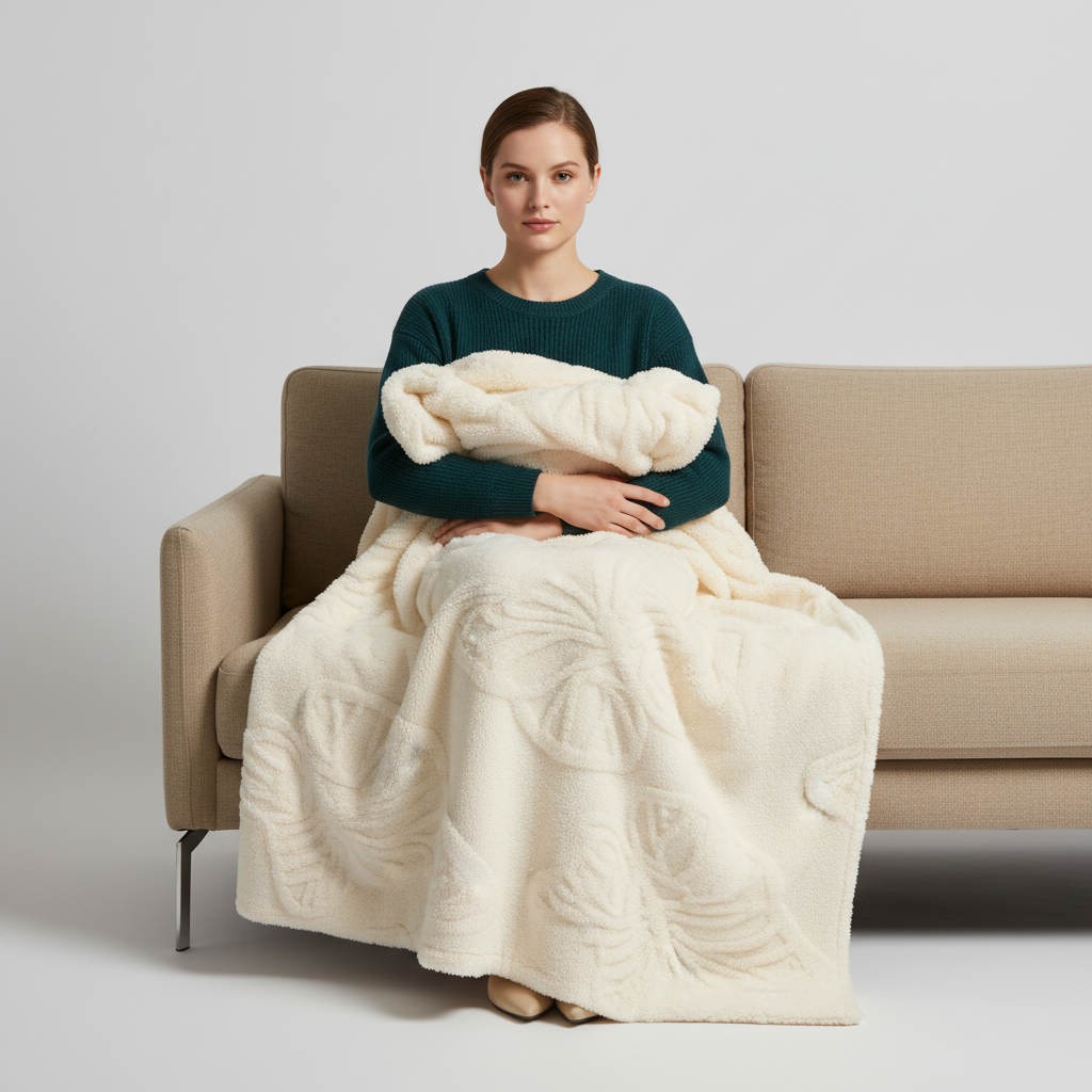 Nordspur | Plush Coral Fleece Throw