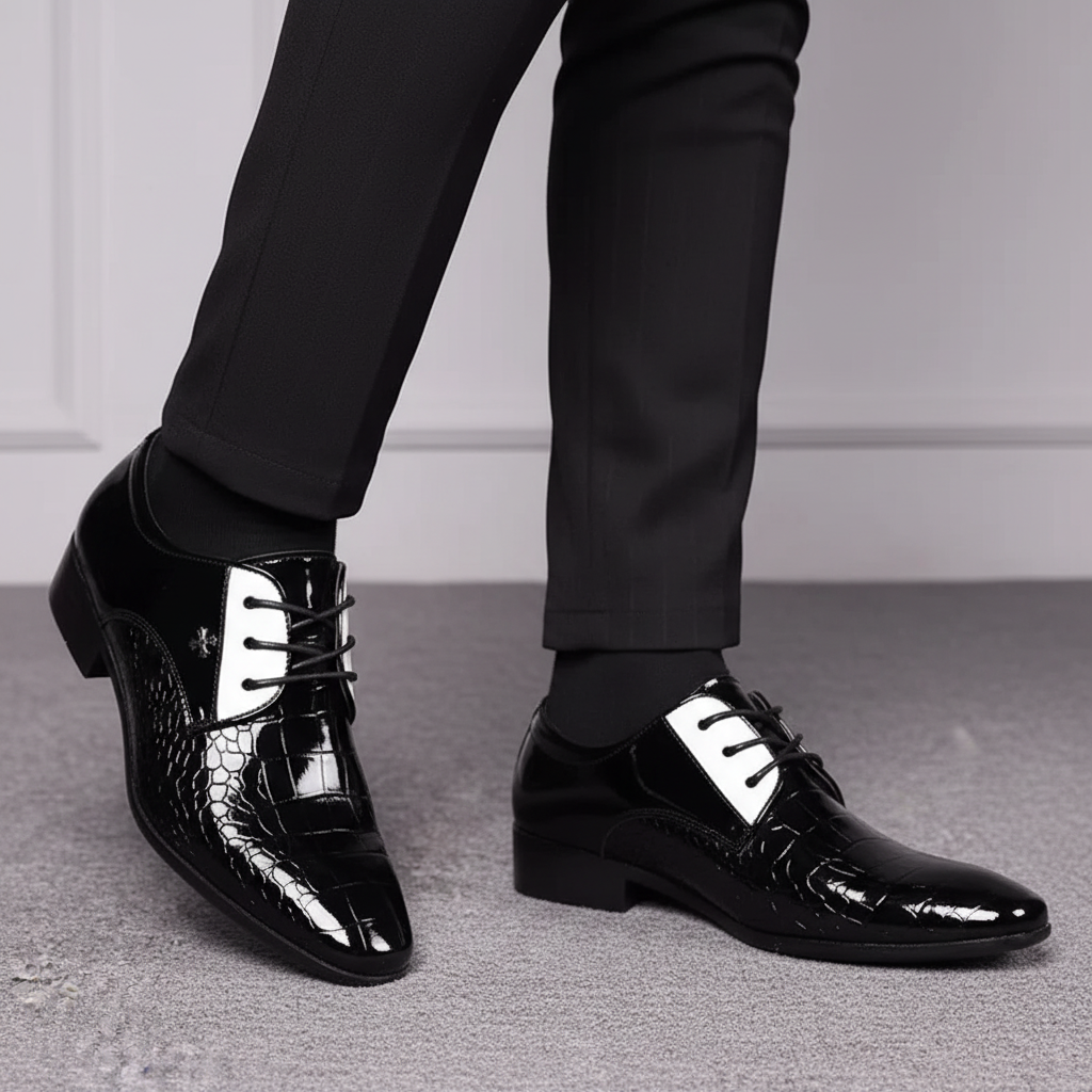 Nordspur | Pointed Toe Patent Leather Oxford