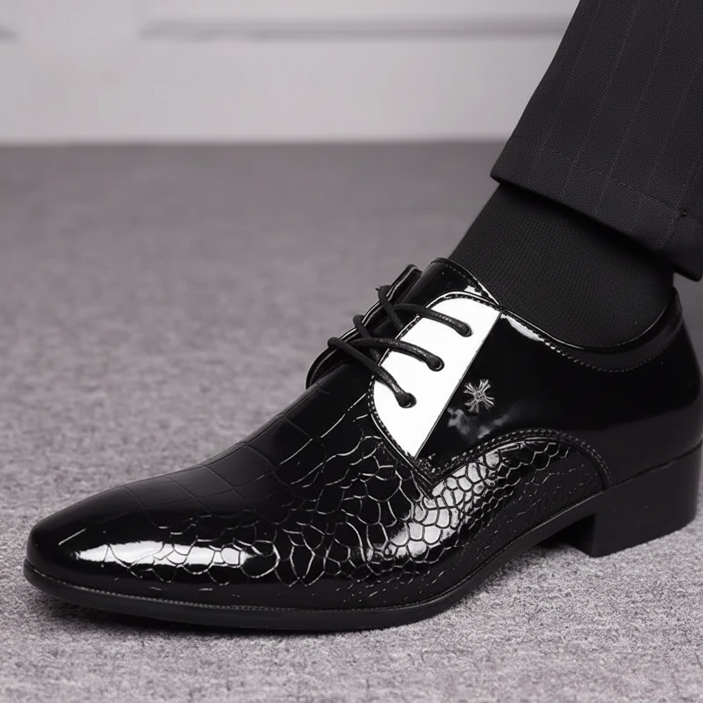 Nordspur | Pointed Toe Patent Leather Oxford