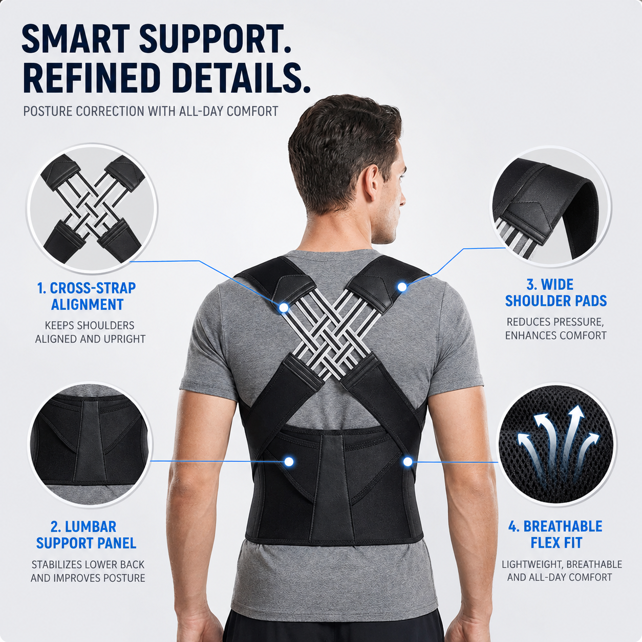 Nordspur | PostuForm Adjustable Full Back Brace
