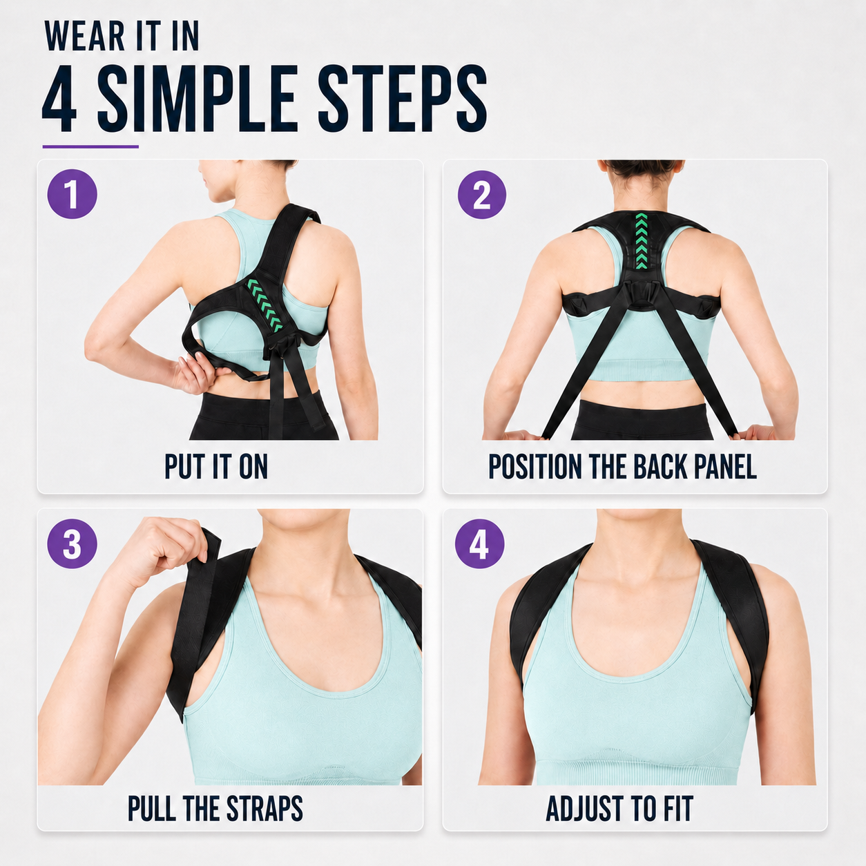 Nordspur | Postuvalve Adjustable Back Posture Brace