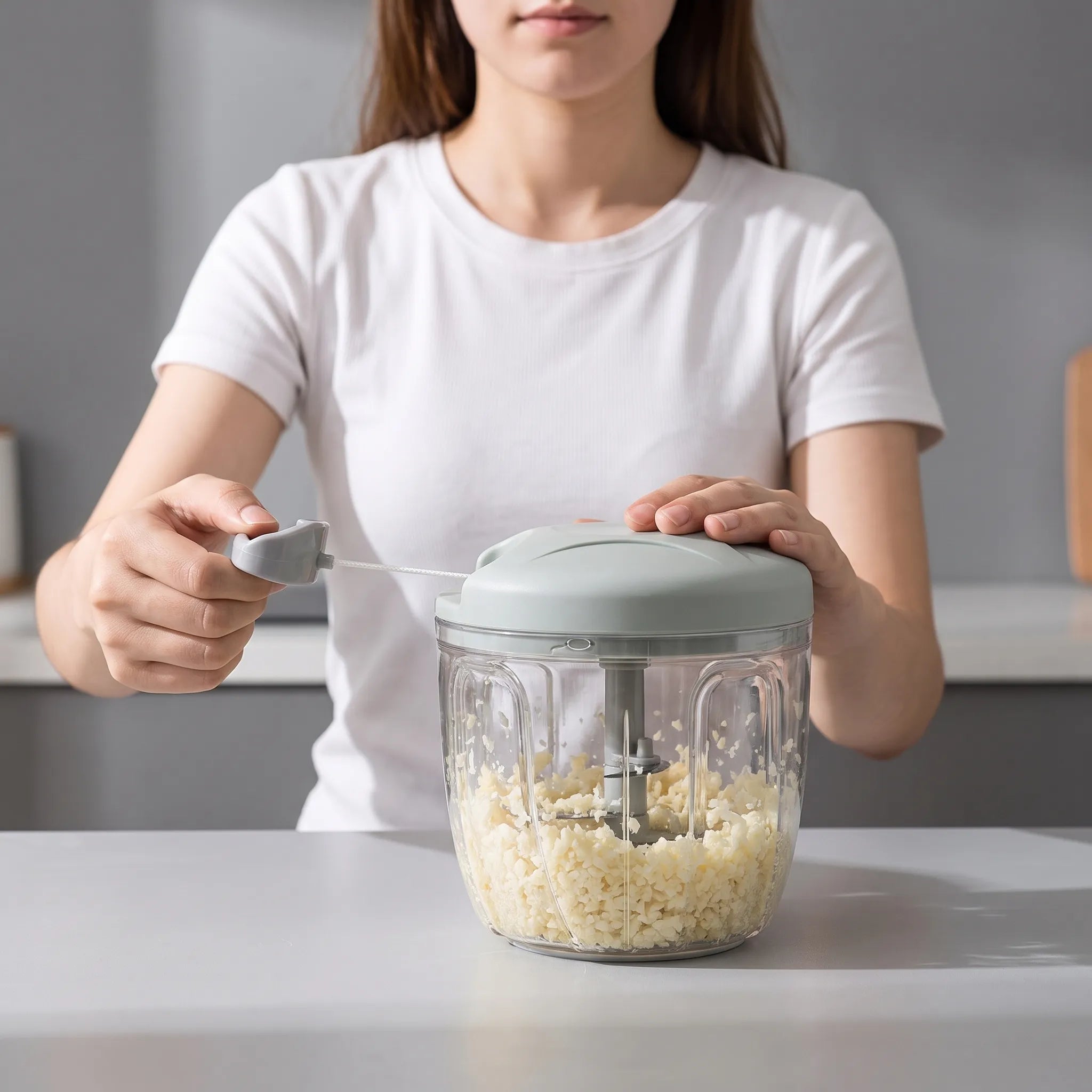 Nordspur | Prepova Manual Pull-Cord Vegetable Food Chopper