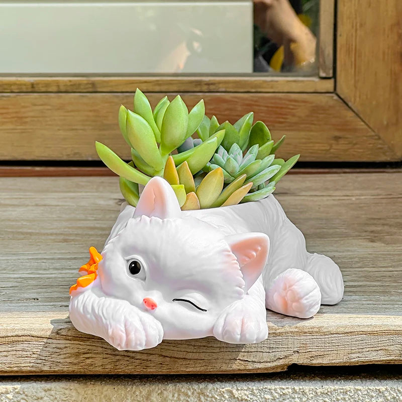 Nordspur | Purrpot Cat-Shaped Novelty Succulent Planter