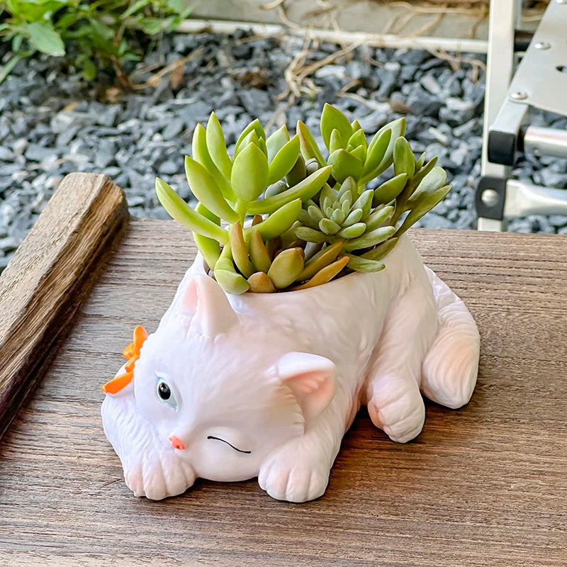Nordspur | Purrpot Cat-Shaped Novelty Succulent Planter