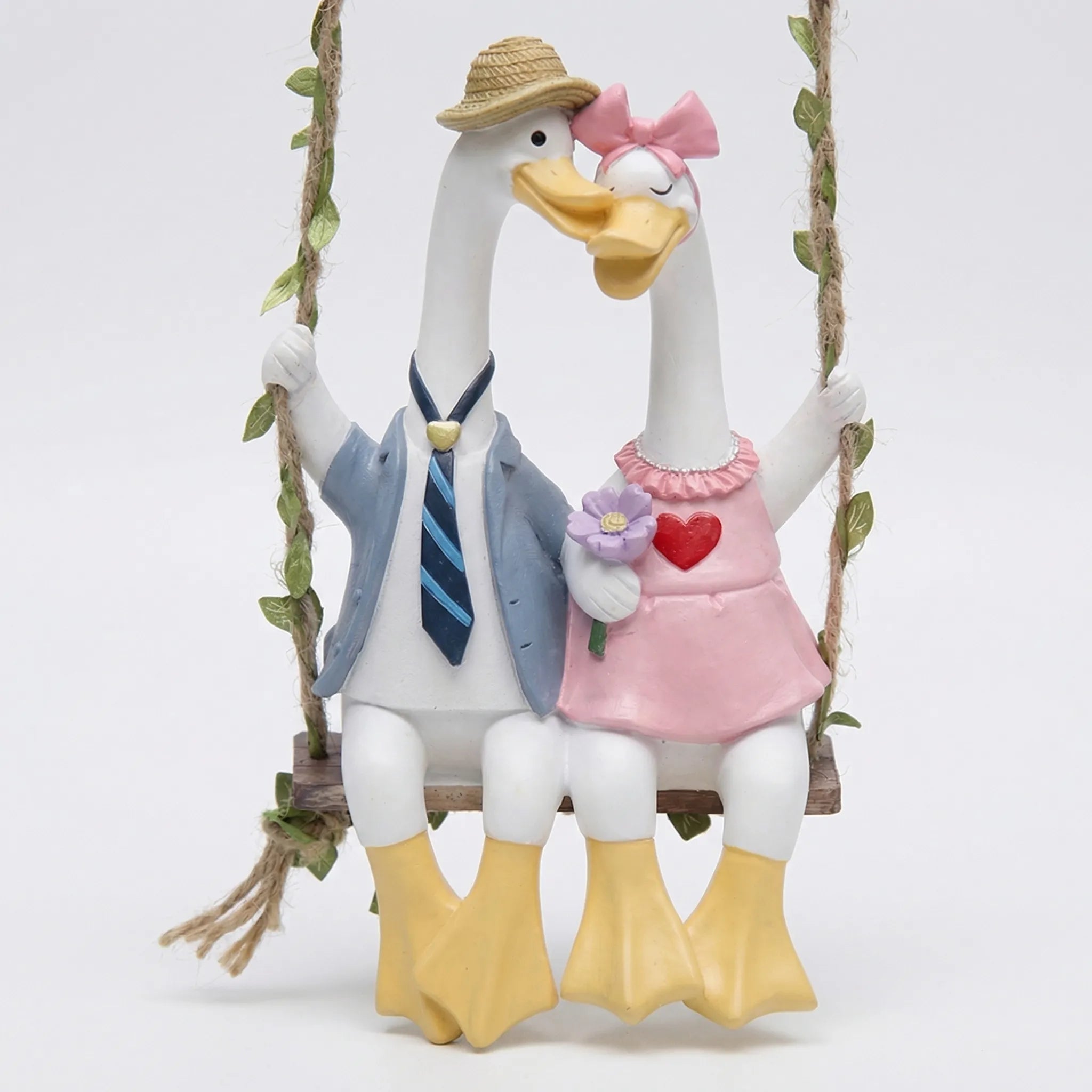 Nordspur | Quacksworth Couple Duck Swing Garden Figurine