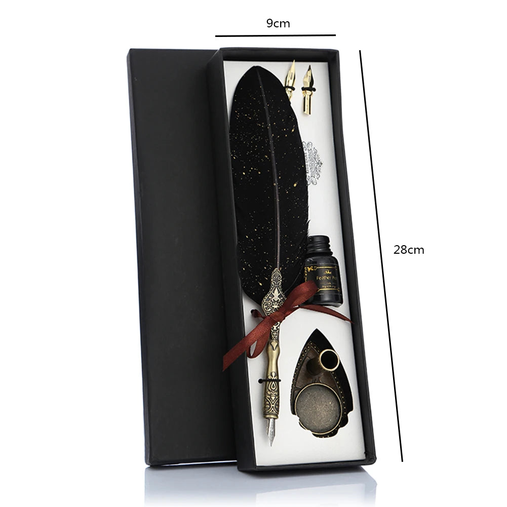 Nordspur | Quillora Vintage Style Feather Pen Set