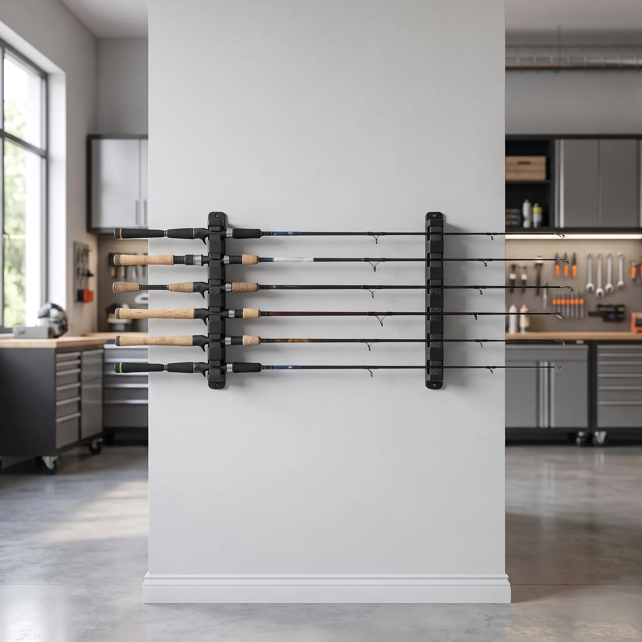 Nordspur | Rackmate Horizontal Wall-Mounted Fishing Rod Rack