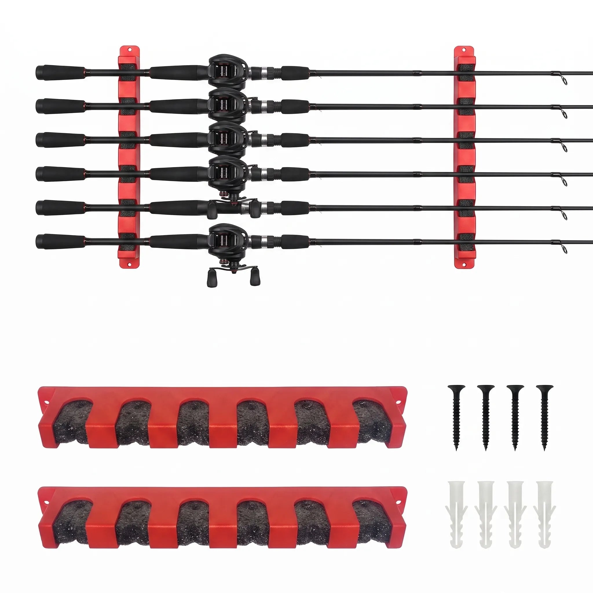 Nordspur | Rackmate Horizontal Wall-Mounted Fishing Rod Rack