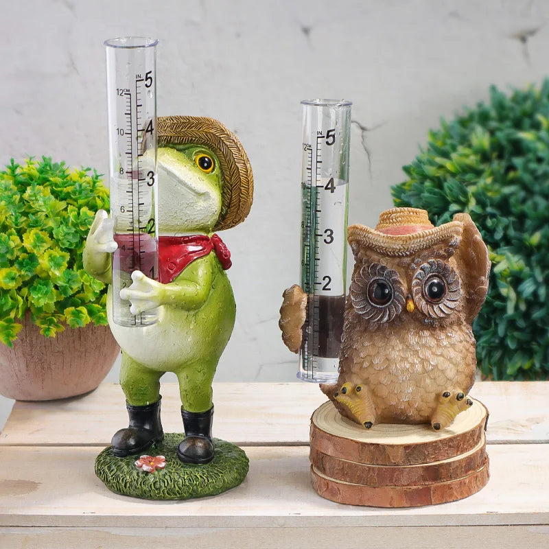 Nordspur | Rainchard Animal Sculpture Garden Rain Gauge