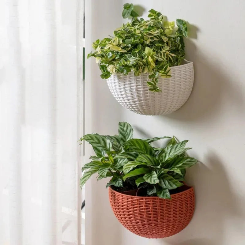 Nordspur | Rattabloom Half-Round Hanging Planter