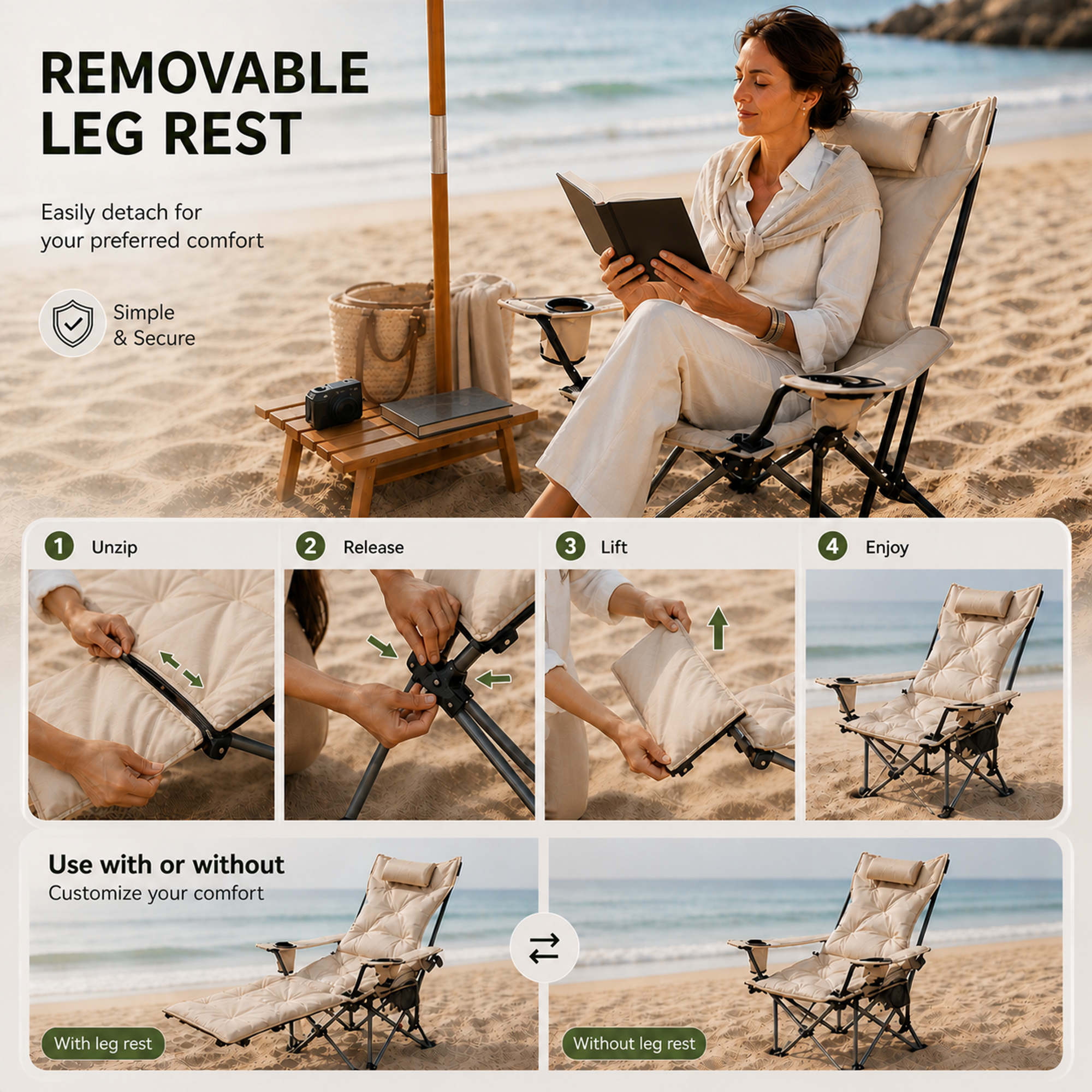 Nordspur | Reclinoze Foldable Reclining Camping Chair