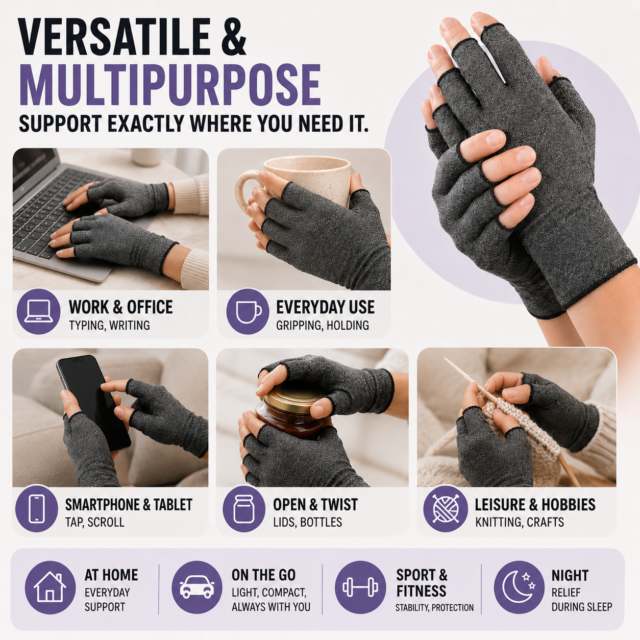 Nordspur | RelievoGlove Half Finger Compression Glove