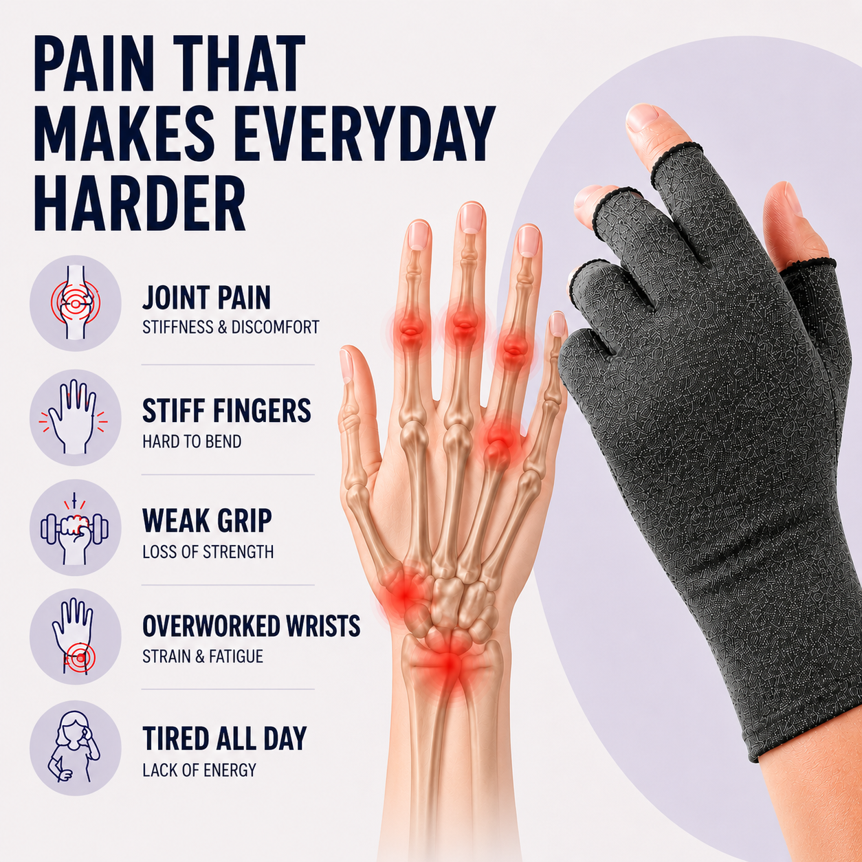 Nordspur | RelievoGlove Half Finger Compression Glove