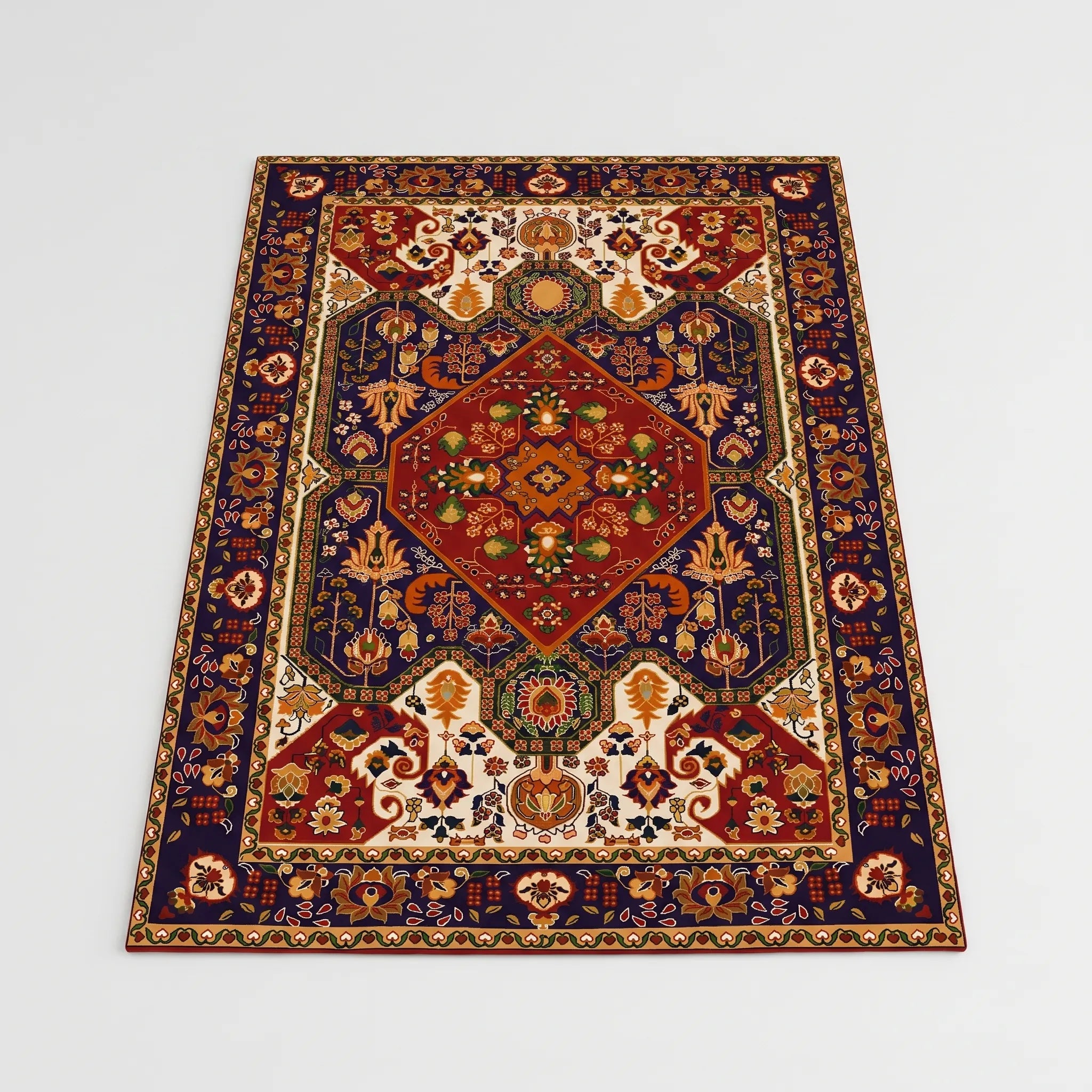 Nordspur | RetroStep Washable Retro Style Rug