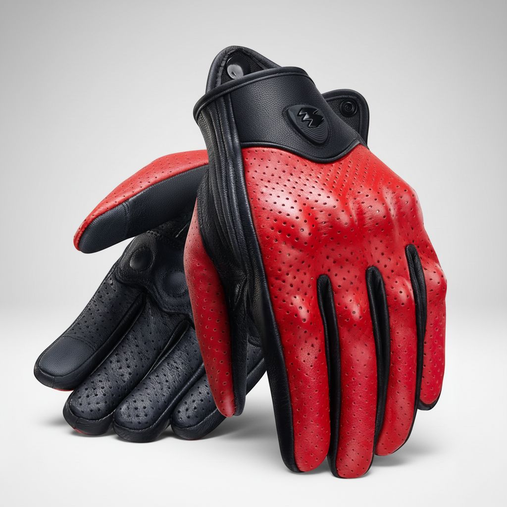 Nordspur | Retro Perforated Leather Gloves