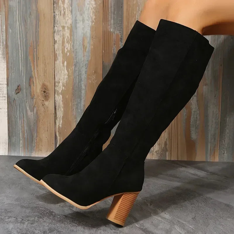 Nordspur | Retro Western Knee High Boots