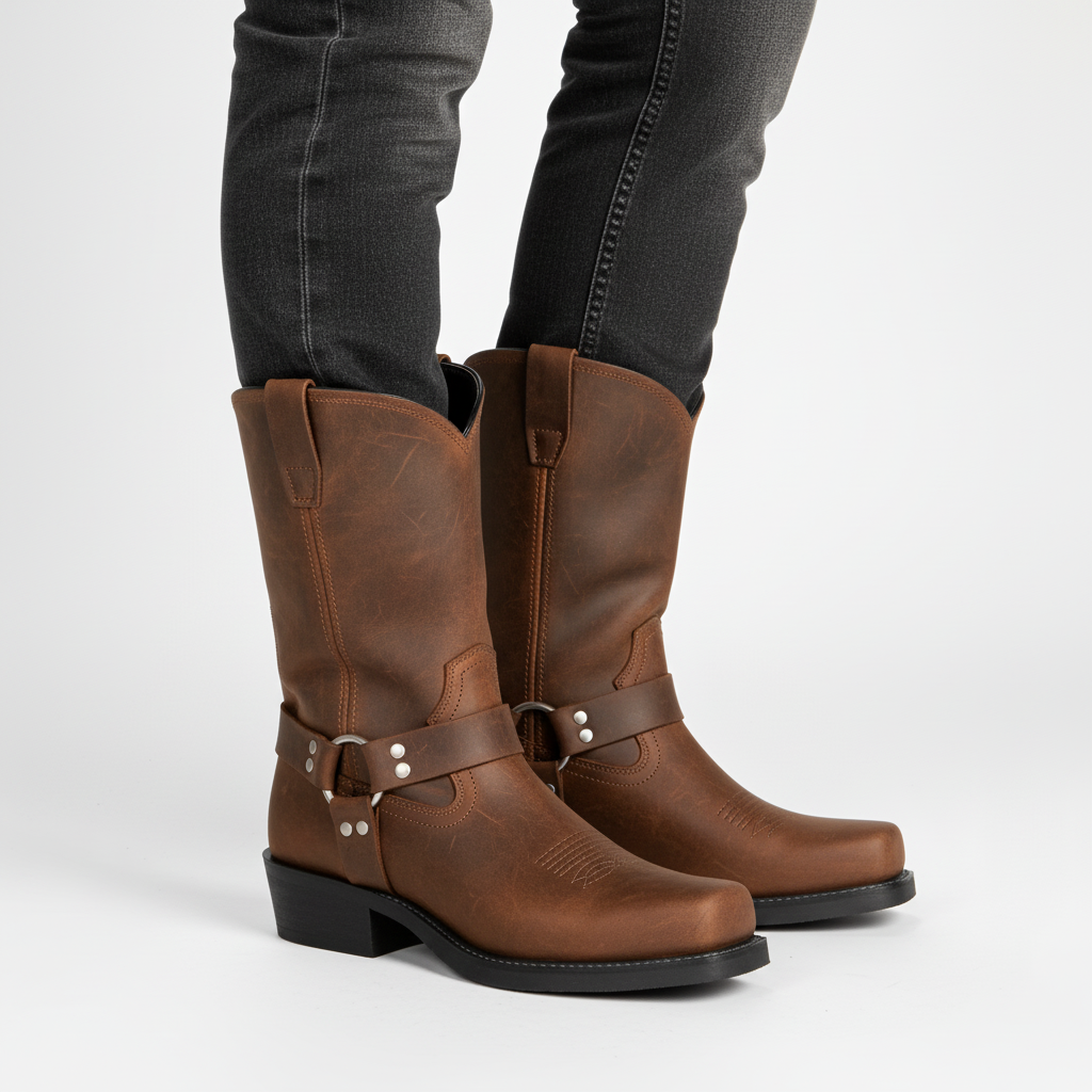 Nordspur | Retro Western Mid Calf Boots