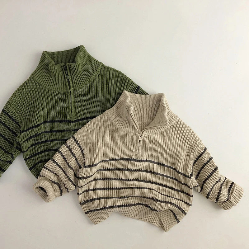 Nordspur | Rib Knit Half Zip Sweater