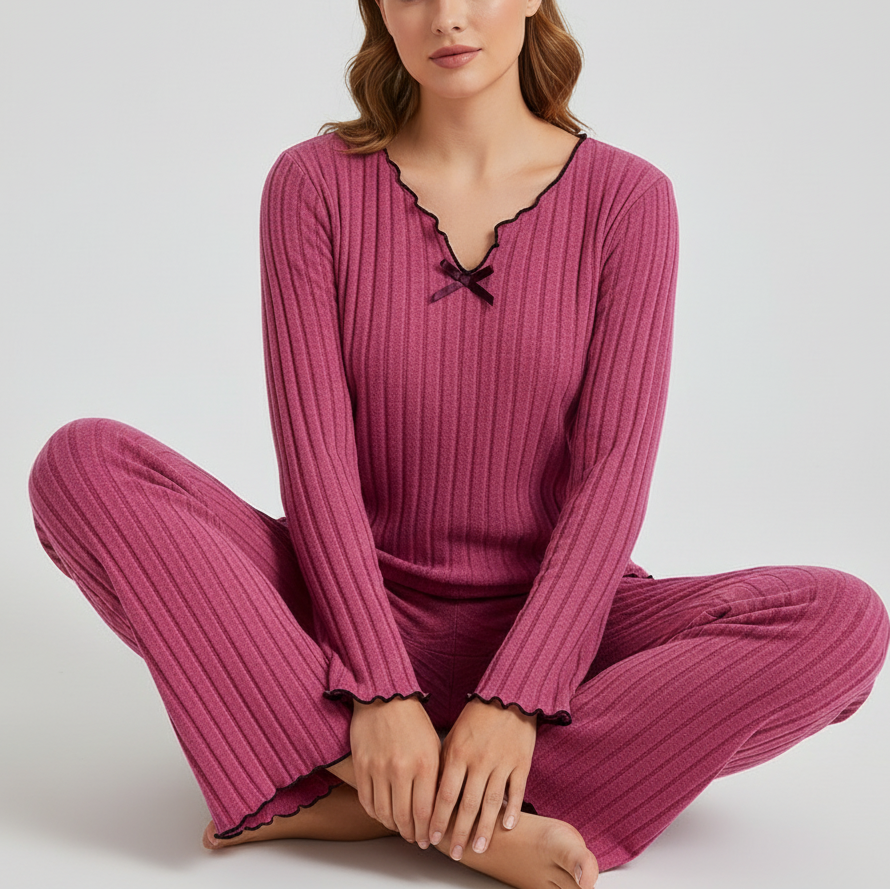 Nordspur | Ribbed Knit Pajama Set