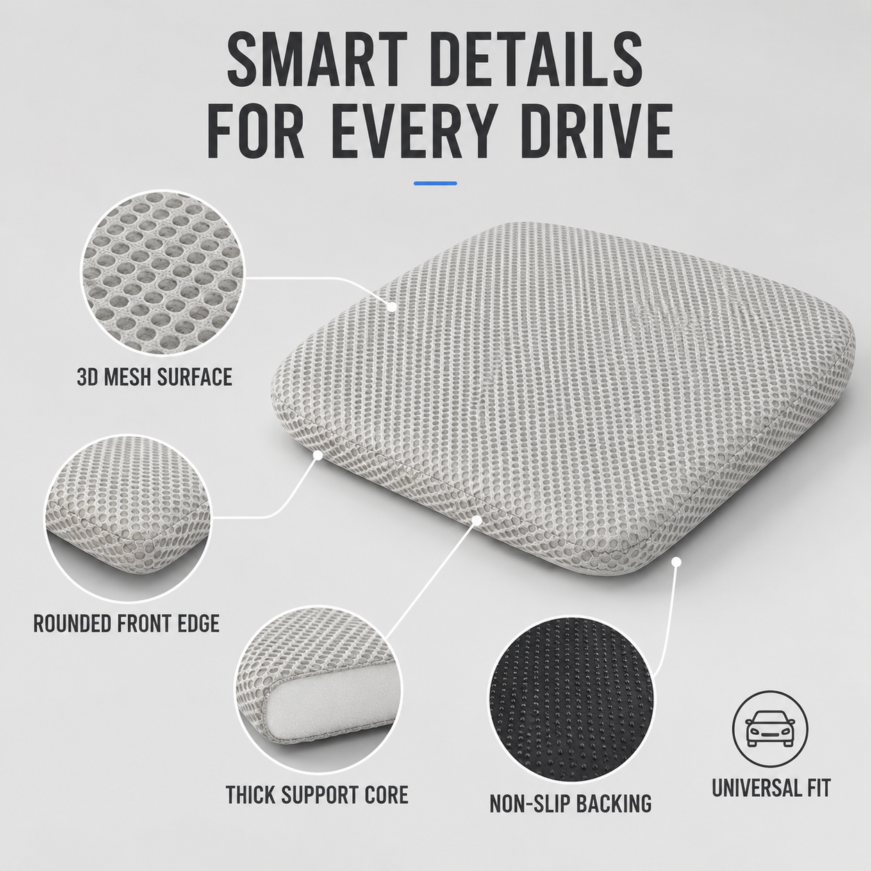 Nordspur | RideLift Breathable Honeycomb Seat Cushion