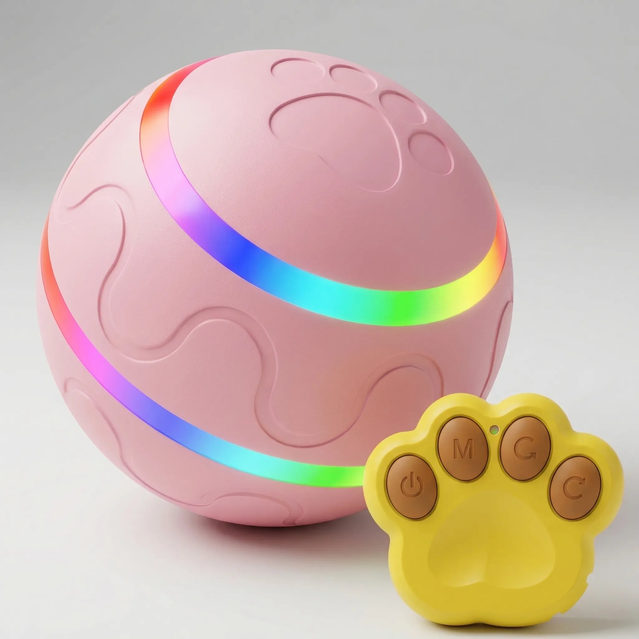 Interaktiver Hundeball mit Fernbedienung und LED-Lichtern