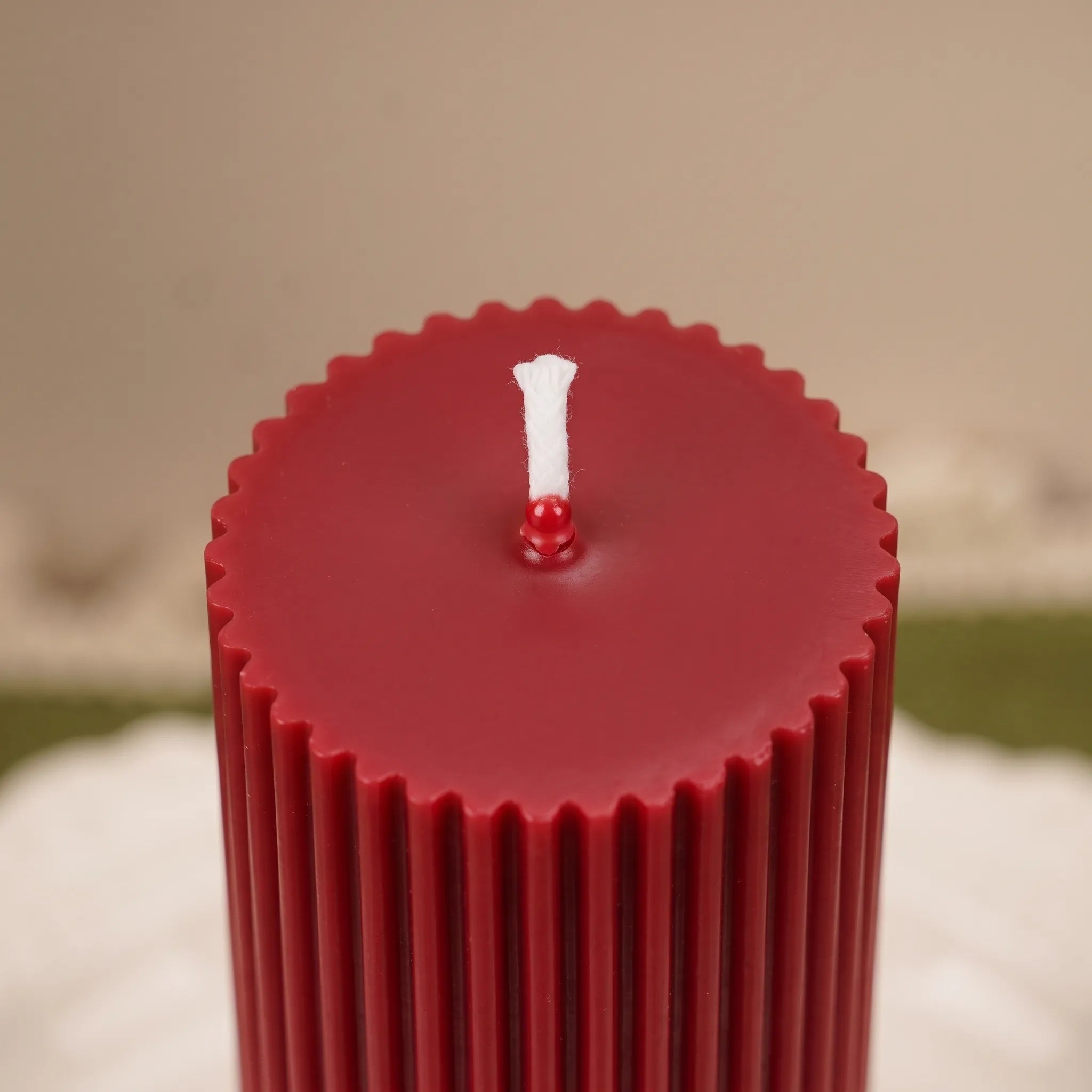 Nordspur | Rougella Ribbed Cylindrical Scented Pillar Candle