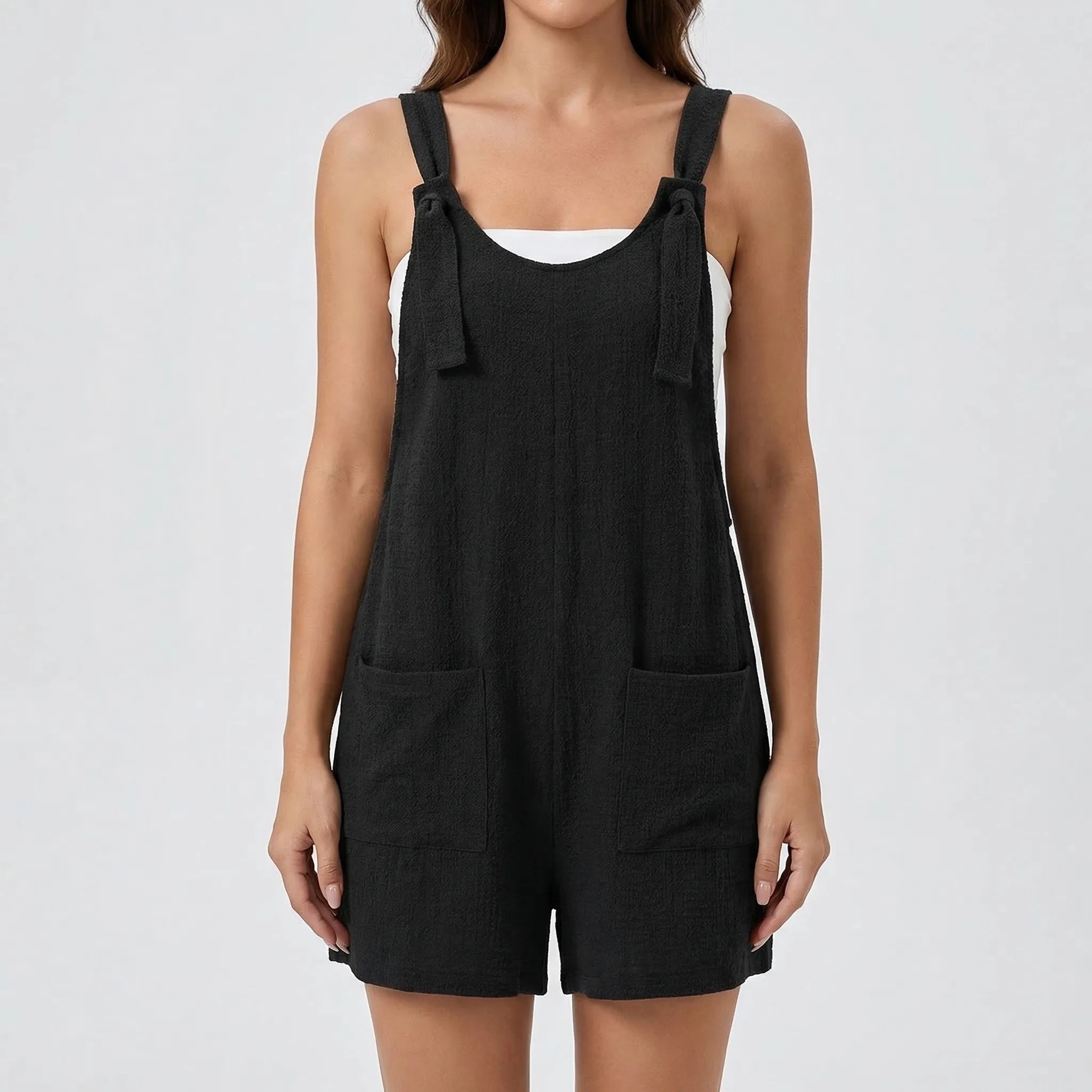 Nordspur | Rowella Sleeveless Wide-Leg Short Jumpsuit