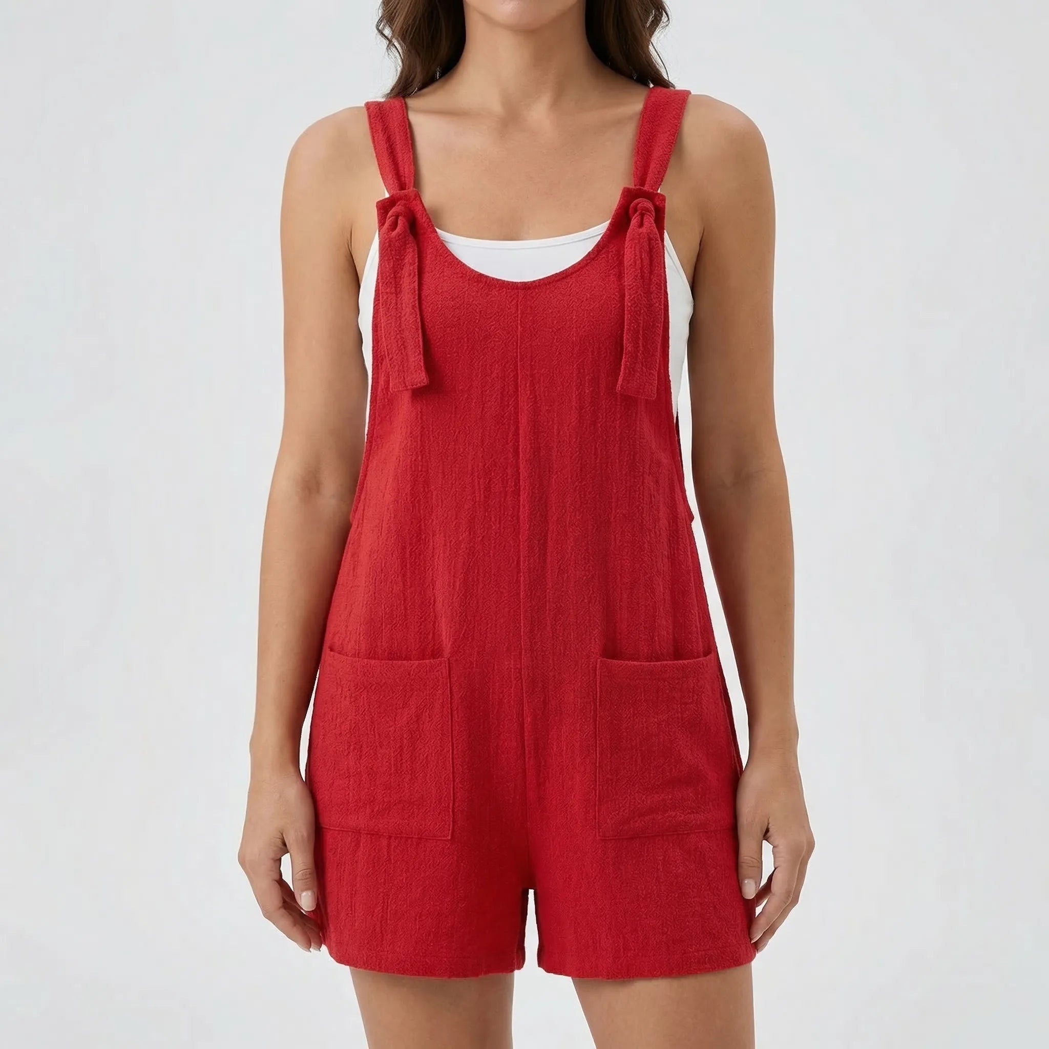 Nordspur | Rowella Sleeveless Wide-Leg Short Jumpsuit